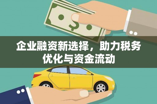 平江企业融资新选择，助力税务优化与资金流动