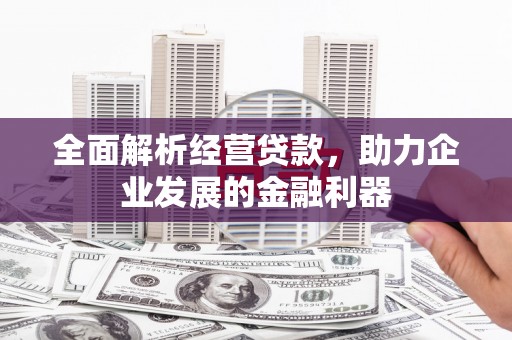 平江全面解析经营贷款，助力企业发展的金融利器