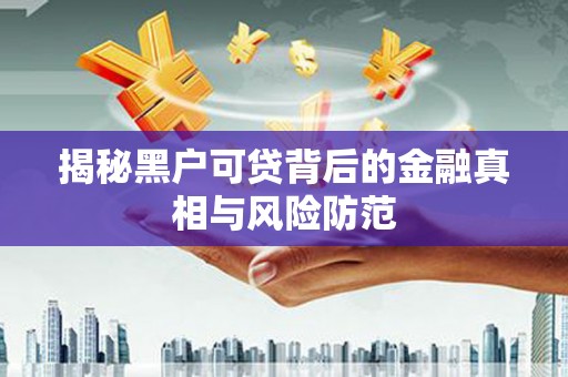 平江揭秘黑户可贷背后的金融真相与风险防范