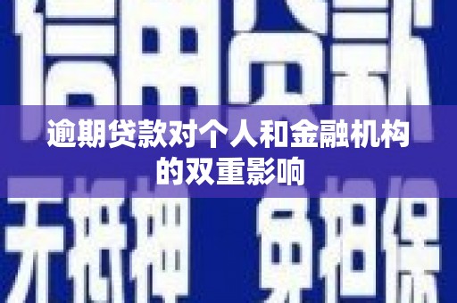 平江逾期贷款对个人和金融机构的双重影响