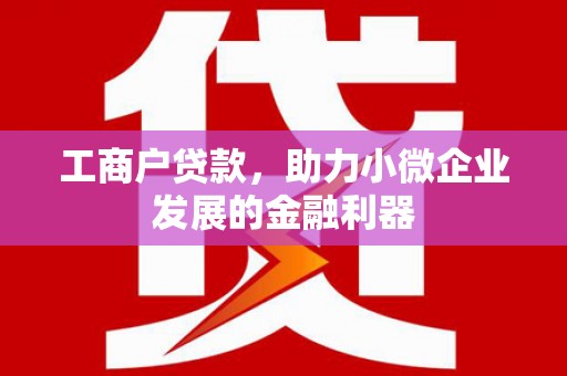 平江工商户贷款，助力小微企业发展的金融利器