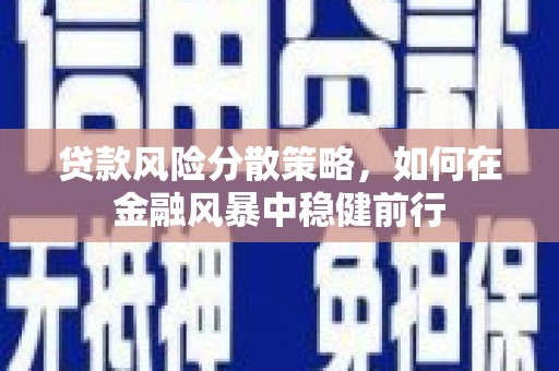 平江贷款风险分散策略，如何在金融风暴中稳健前行