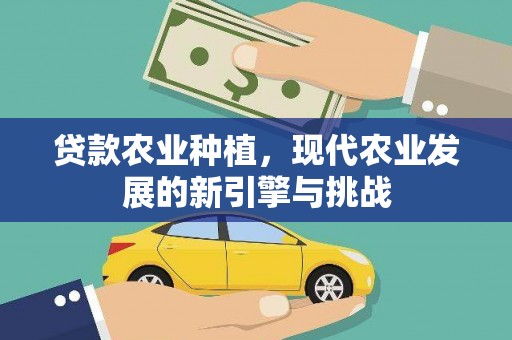 平江贷款农业种植，现代农业发展的新引擎与挑战