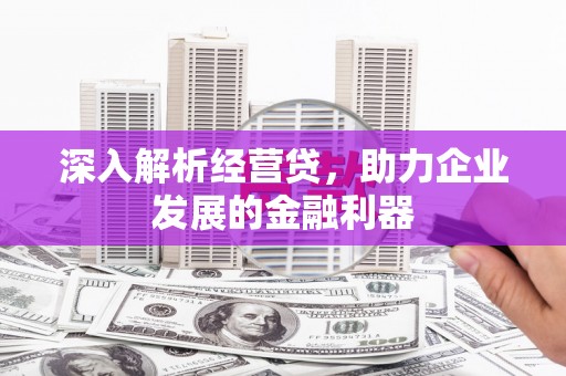 平江深入解析经营贷，助力企业发展的金融利器