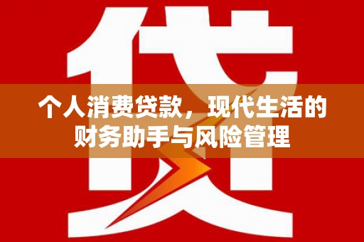 平江个人消费贷款，现代生活的财务助手与风险管理