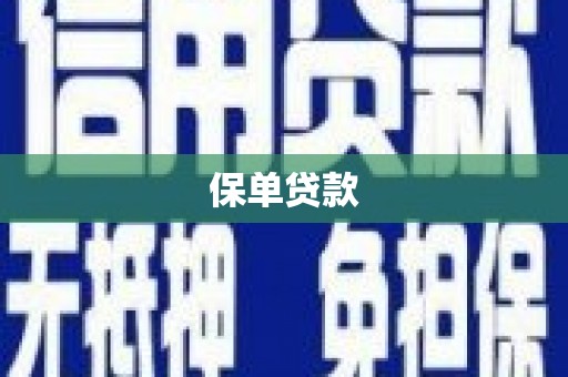 平江保单贷款