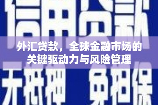 平江外汇贷款，全球金融市场的关键驱动力与风险管理