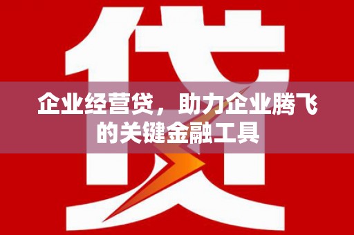 平江企业经营贷，助力企业腾飞的关键金融工具