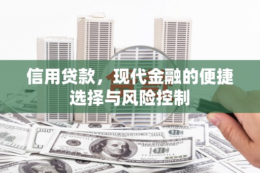 平江信用贷款，现代金融的便捷选择与风险控制