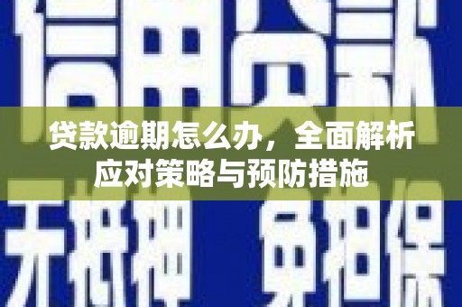平江贷款逾期怎么办，全面解析应对策略与预防措施
