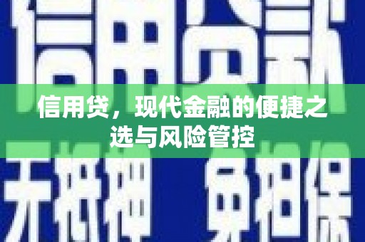 平江信用贷，现代金融的便捷之选与风险管控