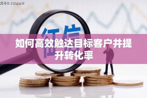 平江如何高效触达目标客户并提升转化率