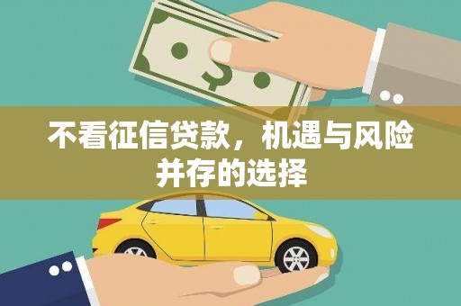 平江不看征信贷款，机遇与风险并存的选择
